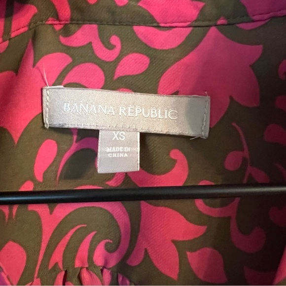 Banana Republic Fuchsia Boho Blouse Size XS - Picture 5 of 6